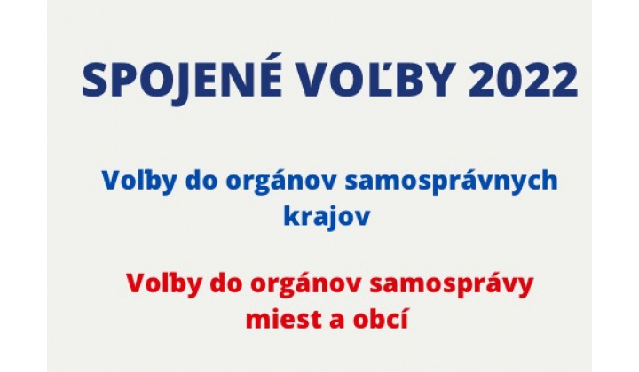 voľby do orgánov samospráv obcí a voľby do orgánov samosprávnych krajov