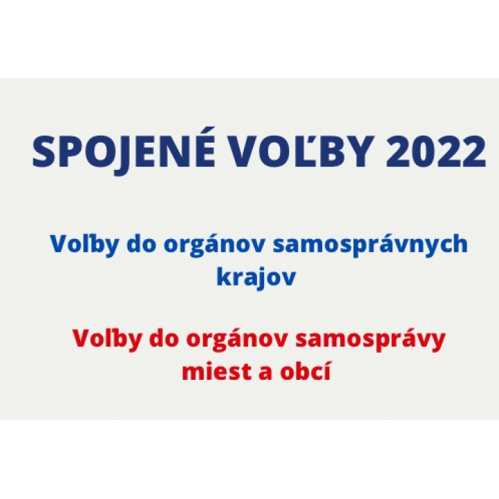 voľby do orgánov samospráv obcí a voľby do orgánov samosprávnych krajov